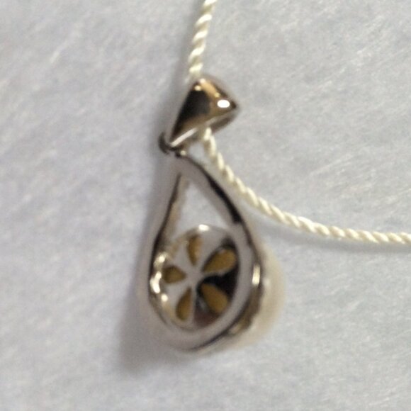 NWT 14K White Gold Round White Pearl 12mm Pendant MSRP $495 - Picture 2 of 5